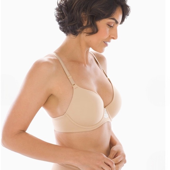 NWT Soma Embraceable Geo Lace
Racerback Underwire Bra 40 C Adobe Rose pink #0499 - Picture 11 of 12